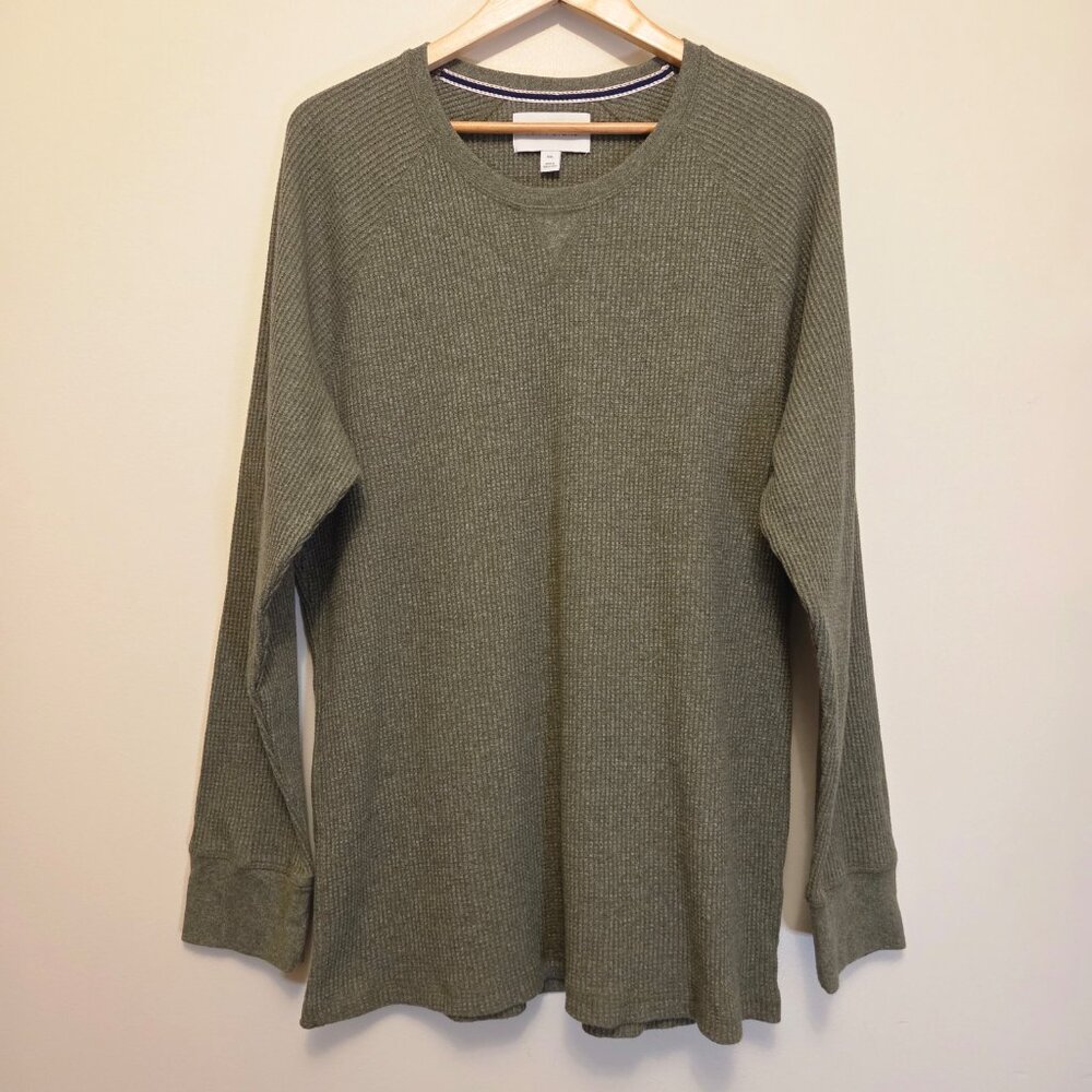 Sun + Stone Men’s Green Long Sleeve Crewneck Thermal Shirt - XXL